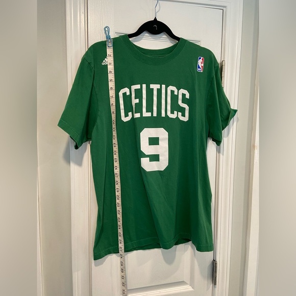 Adidas Boston Celtics Youth L Rajon Rondo #9 Cotton Graphic Print Tee Shirt - Picture 8 of 11